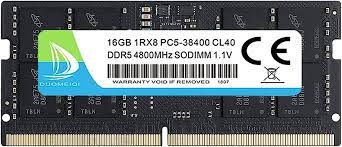 RAM DDR5 PC5-38400 16GB 4800MHZ CL40 1.1V LAPTOP CRUCIAL CT16G48C40S5  Garantia 5 Años