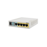 [RB260GSP] (RB260GSP) Switch Mikrotik 5 puertos PoE (Pasivo) (1in/4out) Gigabit Ethernet y 1 SFP