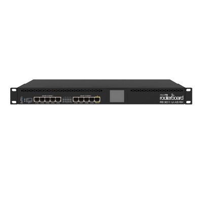 [RB3011UIAS-RM] RouterBoard, CPU 2 Núcleos, 10 Puertos Gigabit Ethernet, 1 Puerto SFP, 1 GB Memoria, Licencia Nivel 5, Montaje Rack