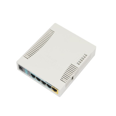 [RB951UI-2HND] RouterBoard, 5 Puertos Fast, 1 Puerto USB, WiFi 2.4 GHz 802.11 b/g/n, Gran Cobertura con Antena 2.5 dbi, hasta 1 Watt de Potencia