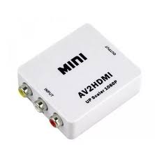 [CONVERTIDOR HDMI A 2 A] CONVERTIDOR DE HDMI A AV (RCA) MODELO CAJA MINI,